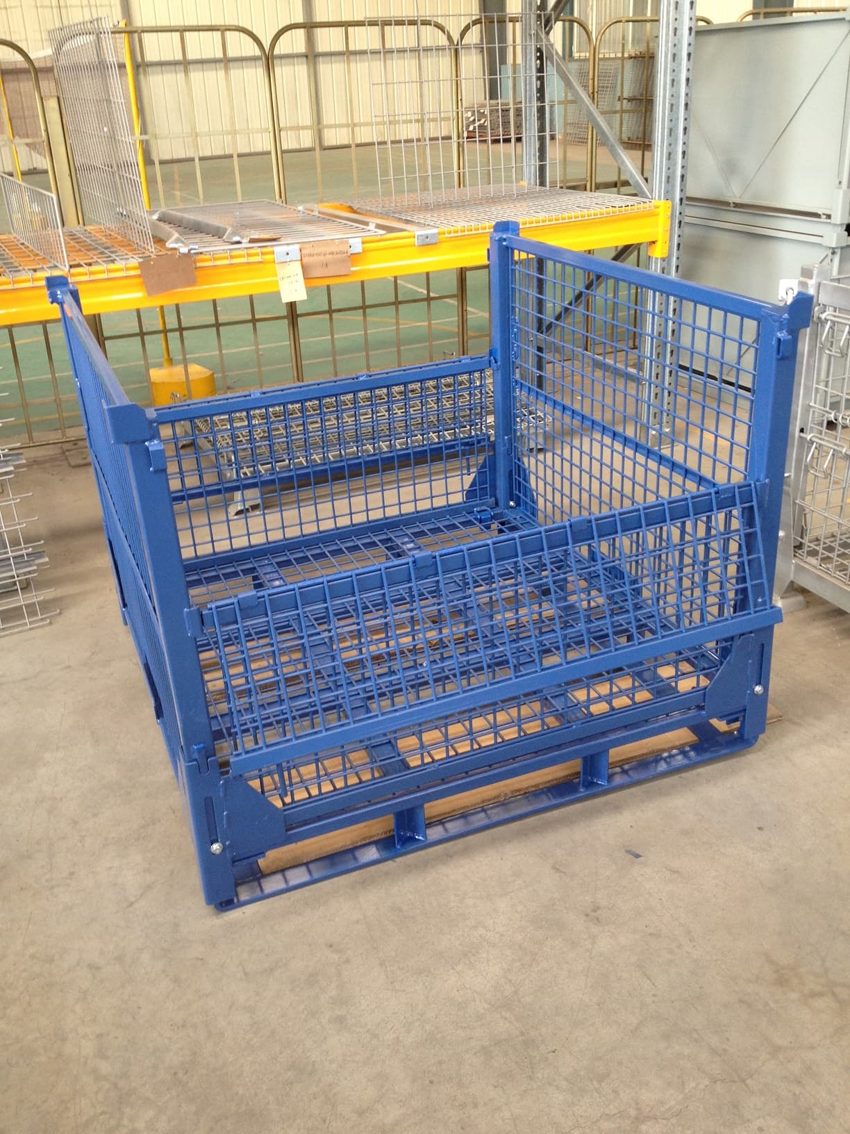Heavy Duty Rigid Wire Containers Warehouse Rack and Shelf