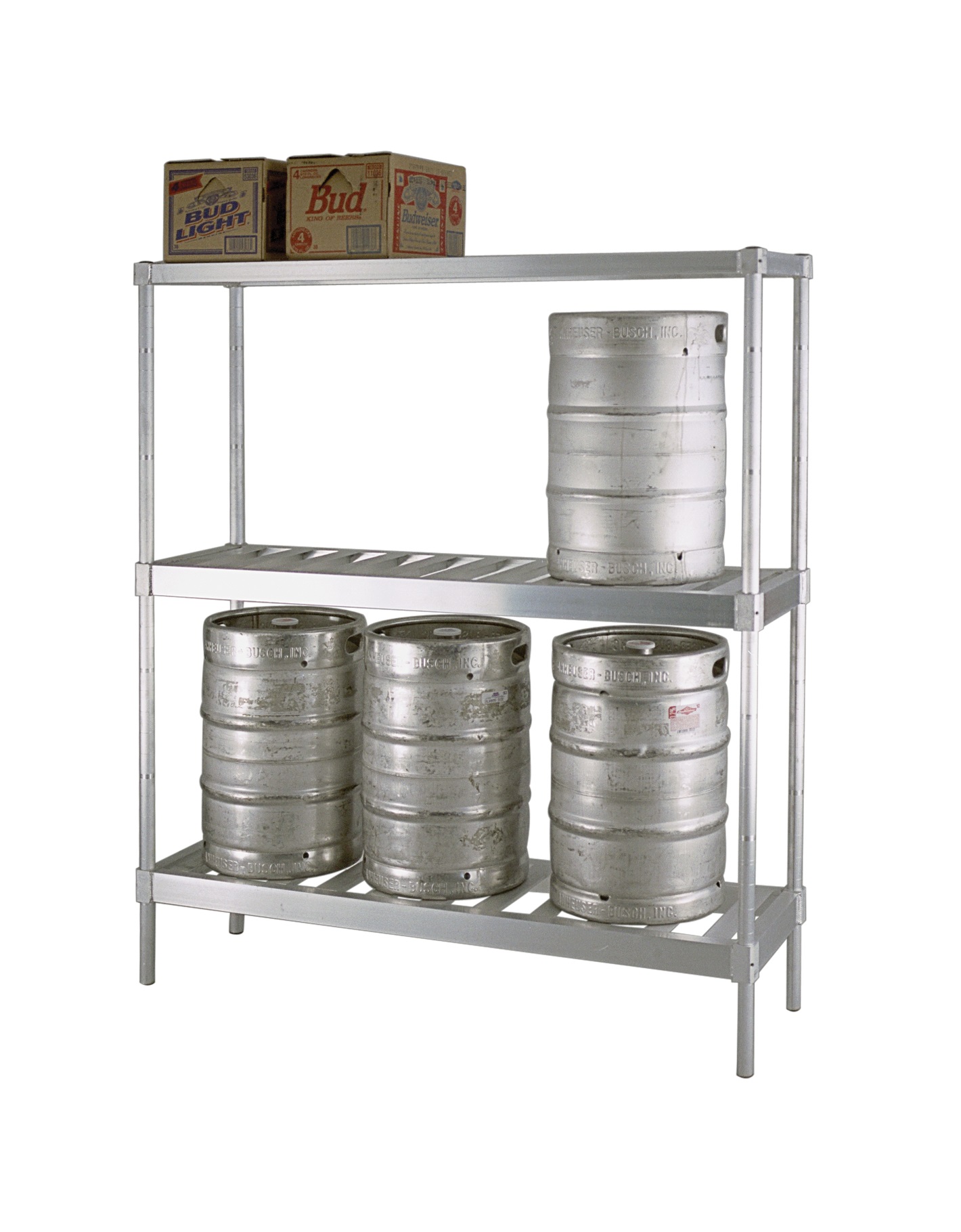 Aluminum Keg Storage Racks Industrial Keg Shelving