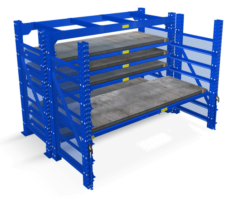 Roll Out Sheet Metal Rack Roll Out Steel Storage Racks