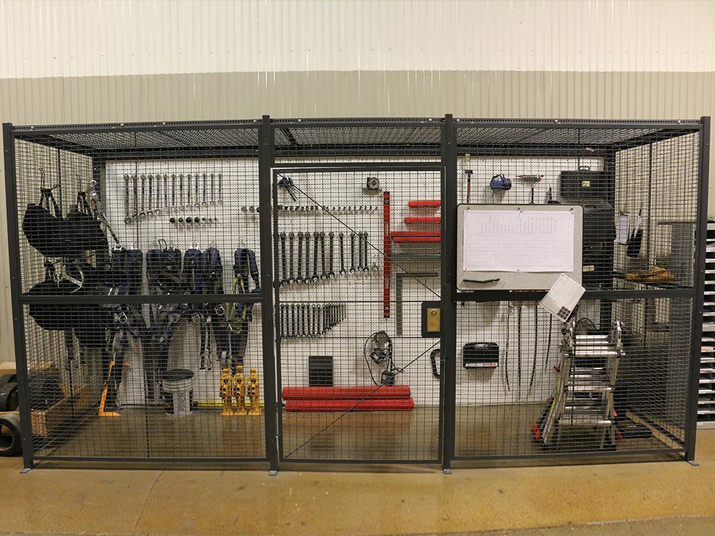 Tool Cribs Equipment Cages Wire Tool Storage Cages