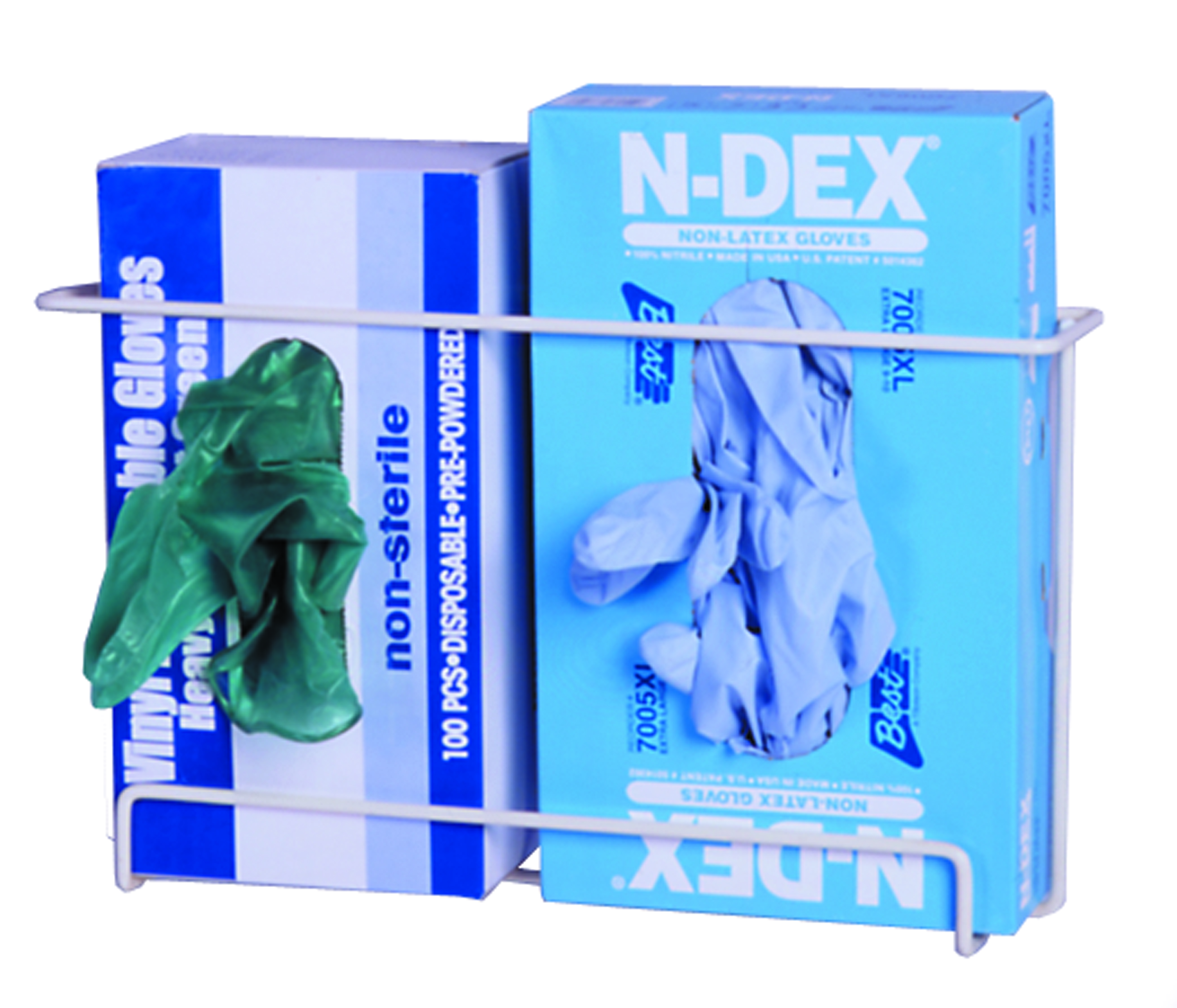 “Space Saver” 2 Box Exam Glove Dispenser (SKU 4012) RACK'EM RACKS