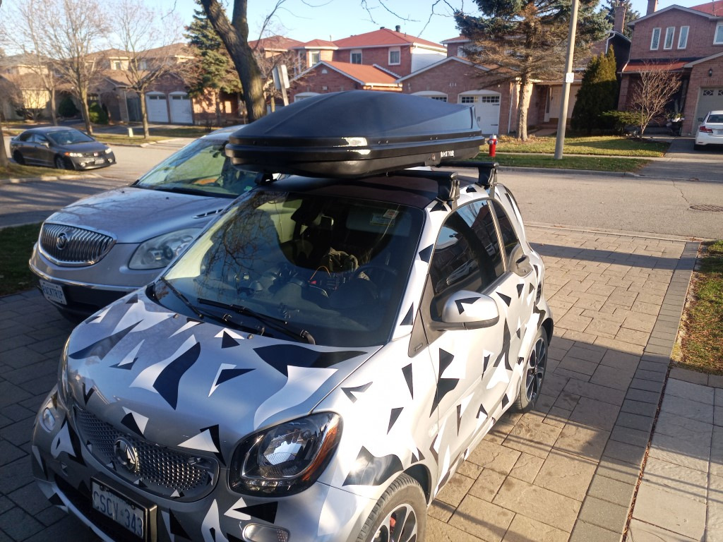 2016 Smart Fortwo Jet Wing Car Roof Rack And Medium Size Cargo Carrier RackTrip Canada Car