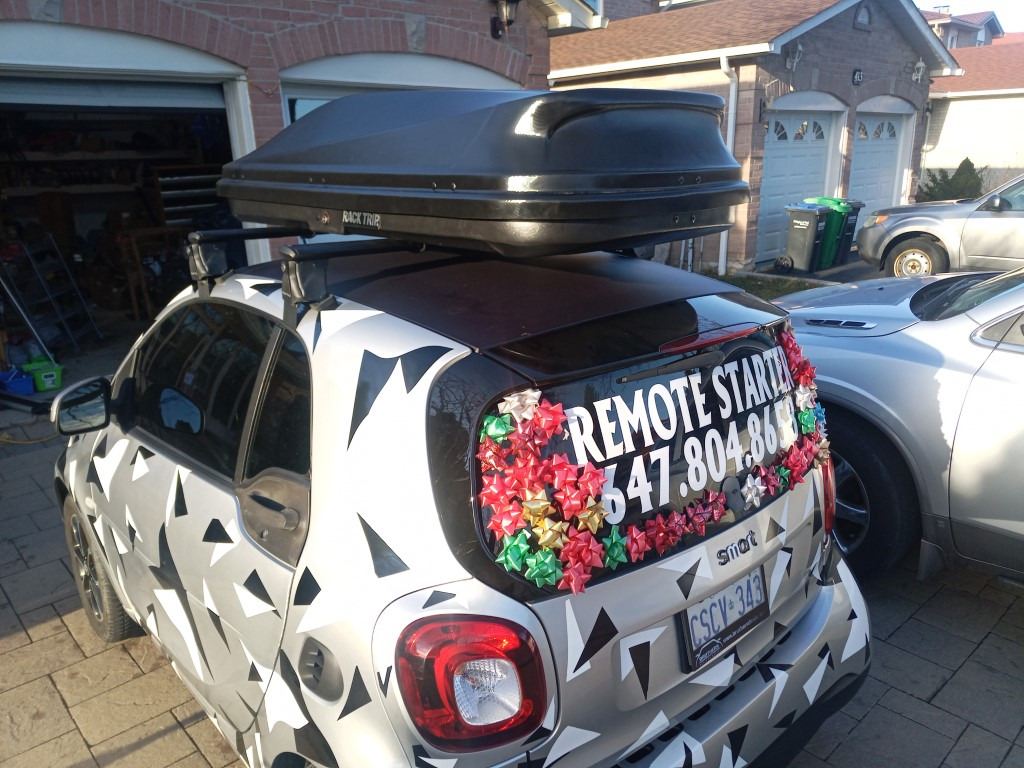 2016 Smart Fortwo Jet Wing Car Roof Rack And Medium Size Cargo Carrier RackTrip Canada Car