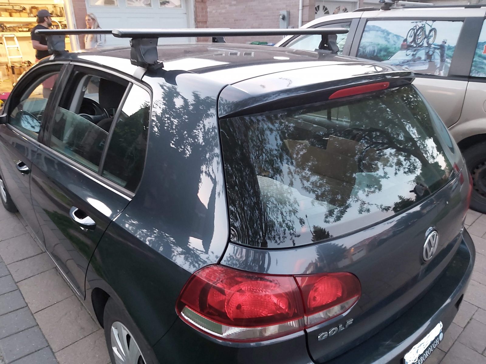 2014 Volkswagen Golf Bare Roof Jet Wing Roof Racks RackTrip Canada