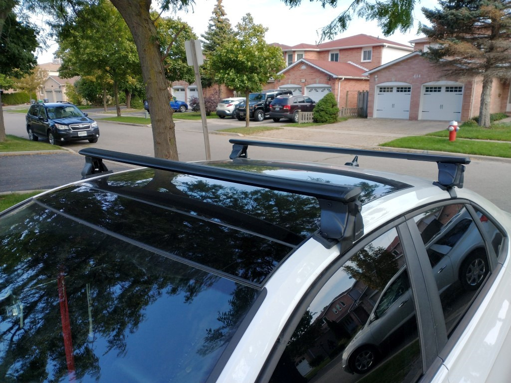 2021 VW Jetta R line Jet Wing Bare Roof Rack RackTrip Canada Car