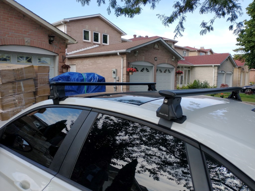 2021 VW Jetta R line Jet Wing Bare Roof Rack RackTrip Canada Car