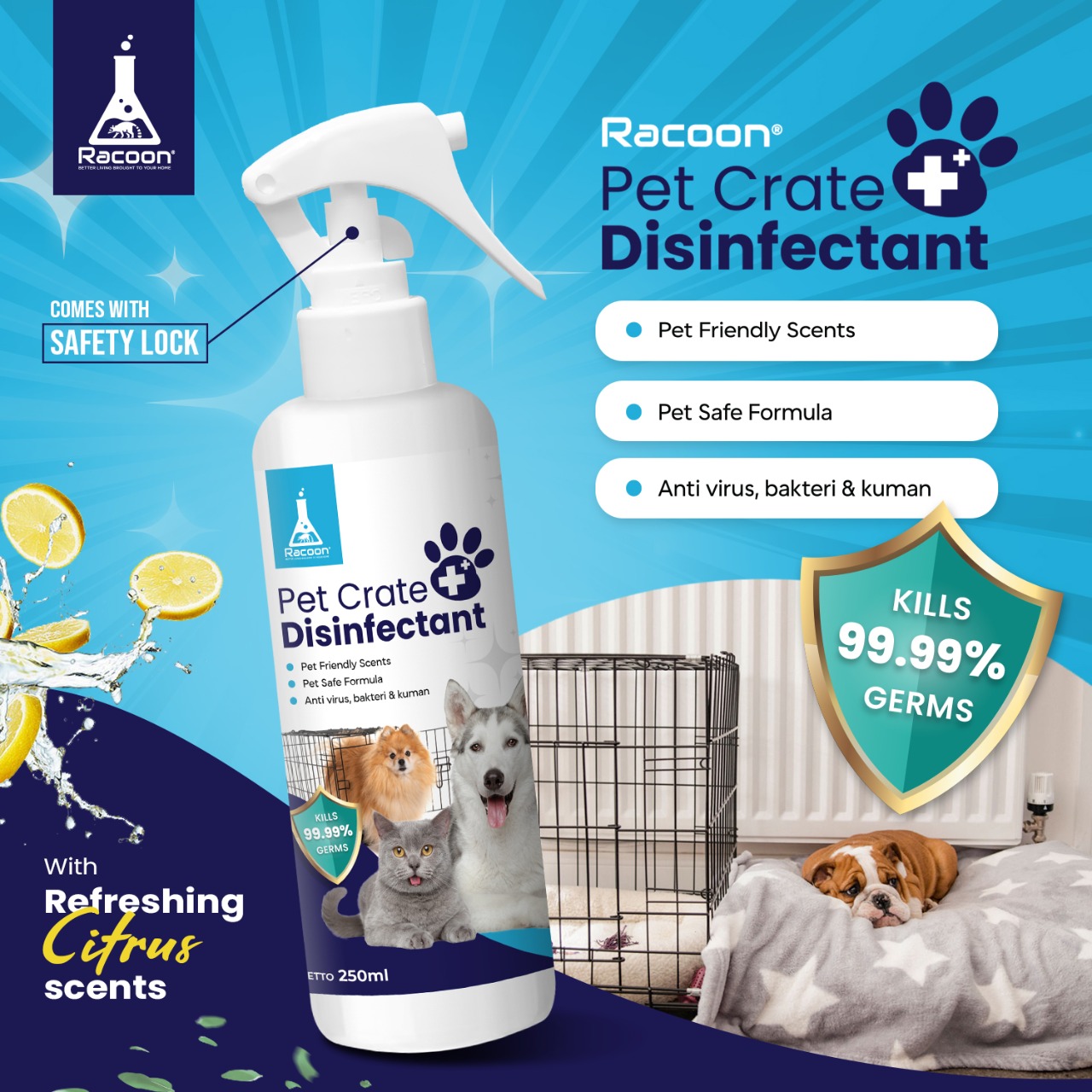 RACOON Pet Crate Disinfectant Racoon Official
