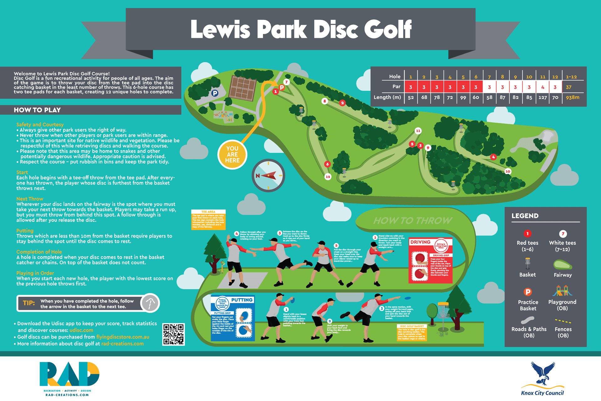 LEWIS PARK DISC GOLF RAD Creations