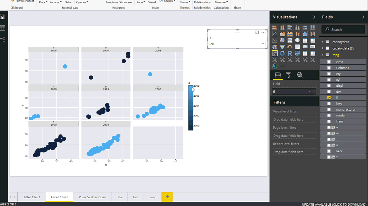 Interactive Charts using R and Power BI Create Custom