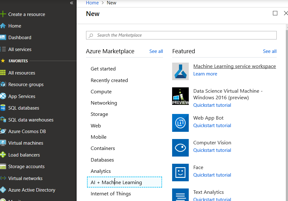 azure ml portal