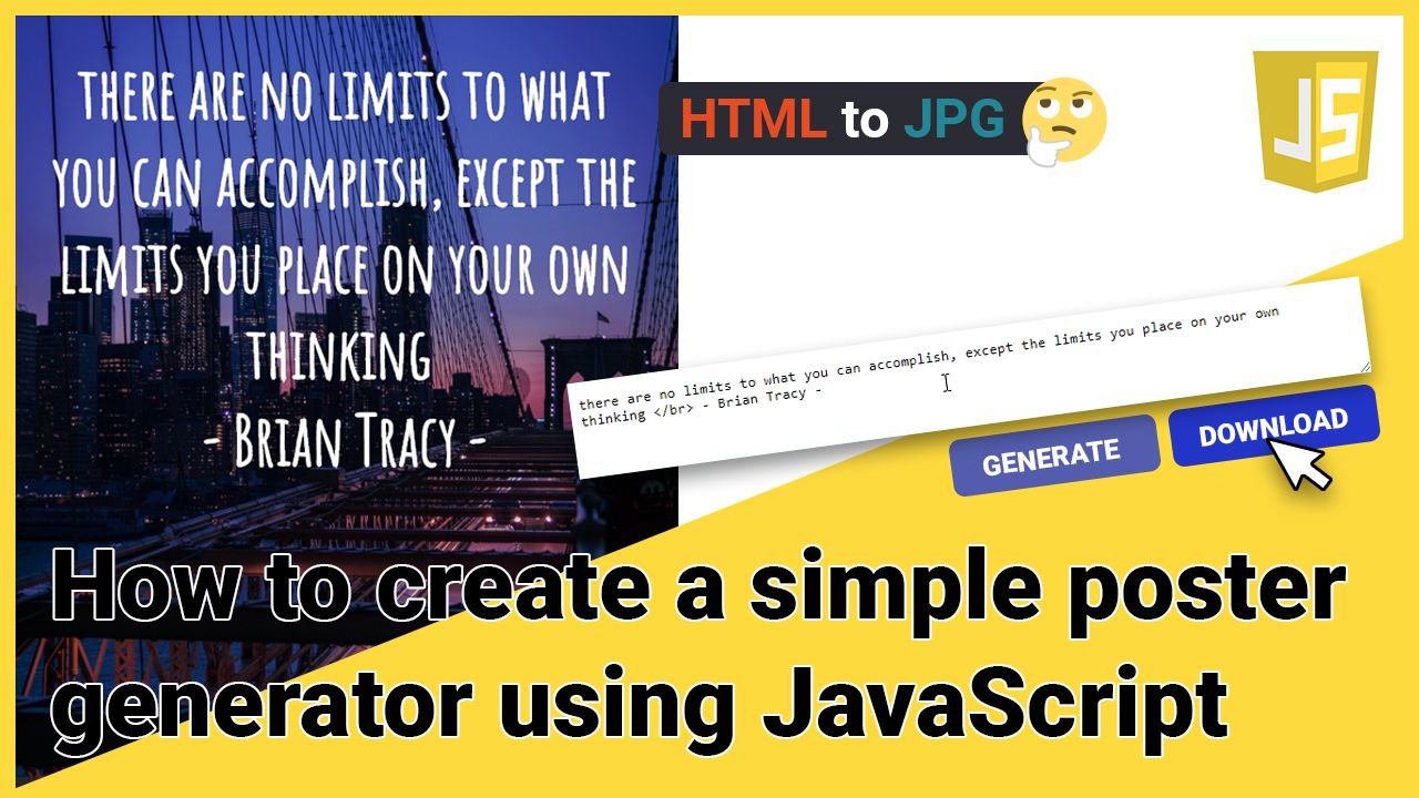 How to create a poster generator using JavaScript Raddy