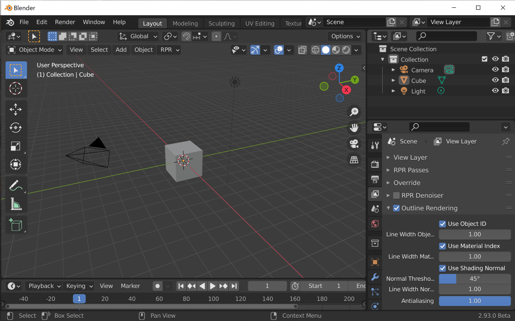 Outline Rendering — AMD Radeon ProRender