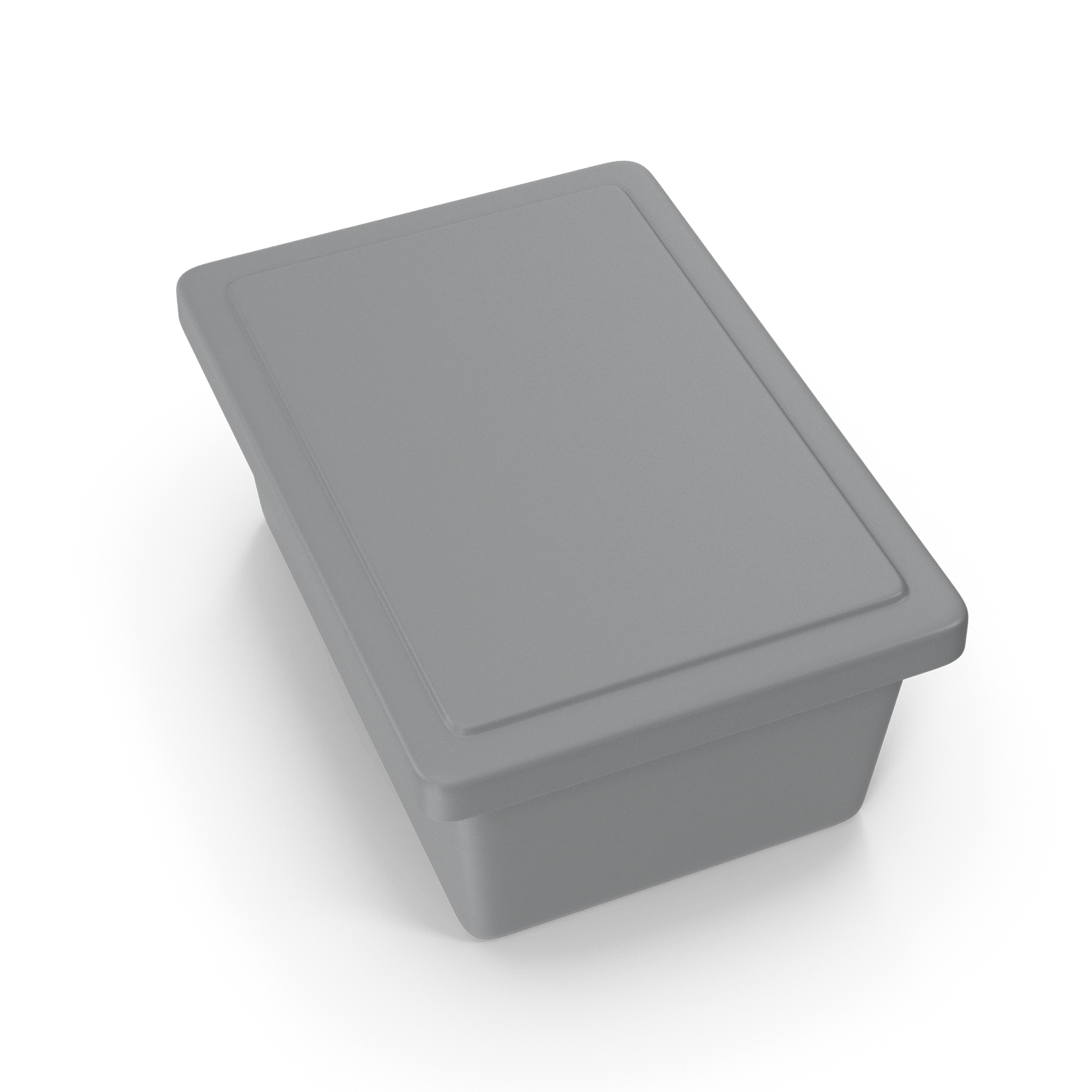 Muted Matte Grey Storage Bin Rader Renovations