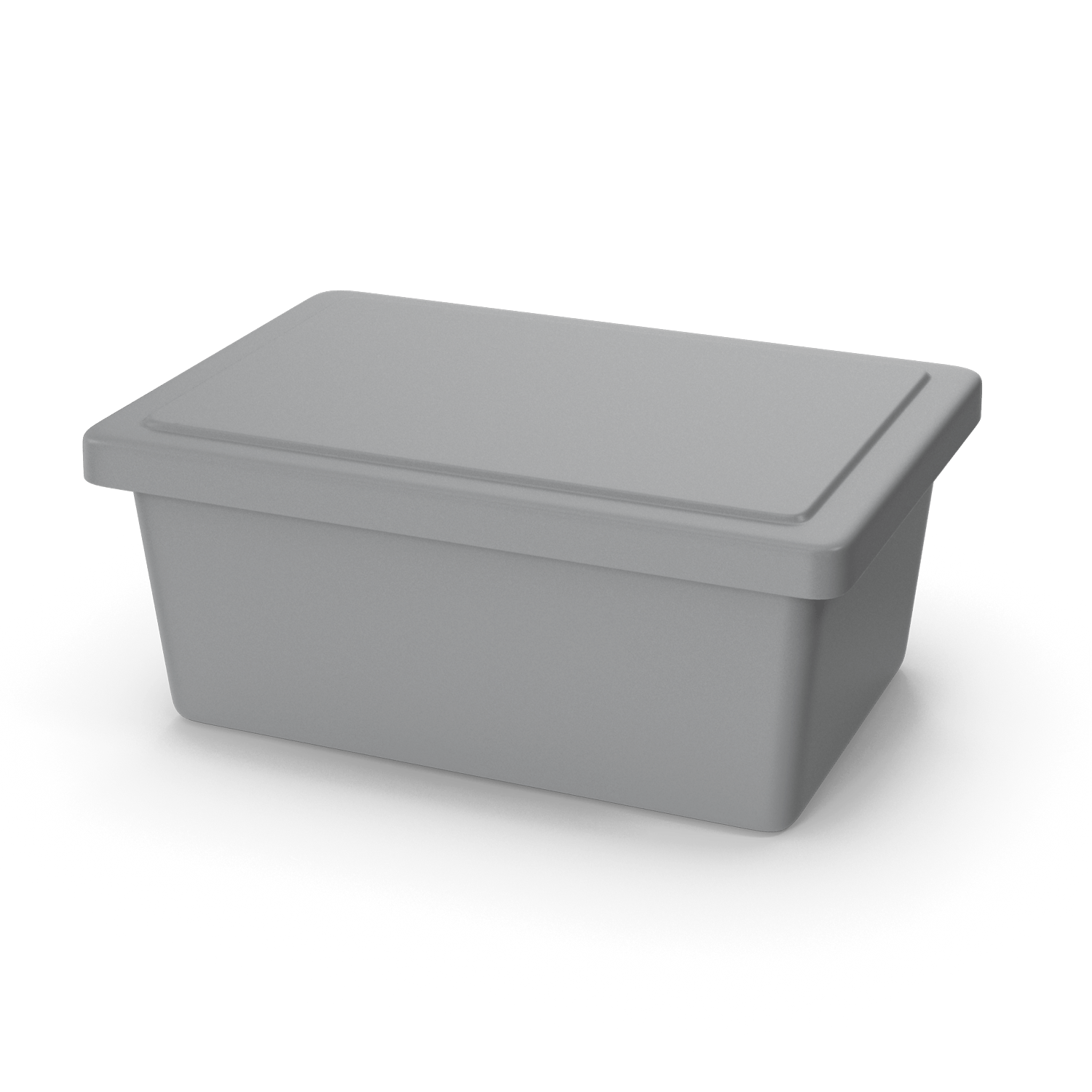 Muted Matte Grey Storage Bin Rader Renovations