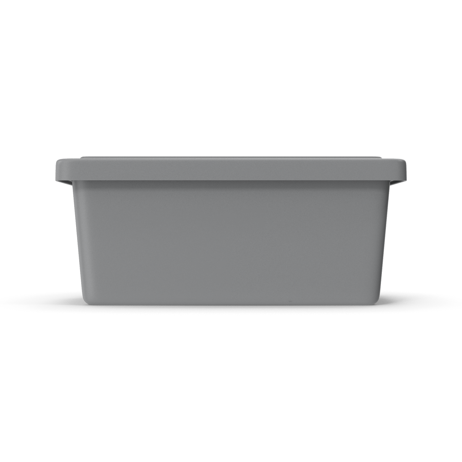 Muted Matte Grey Storage Bin Rader Renovations