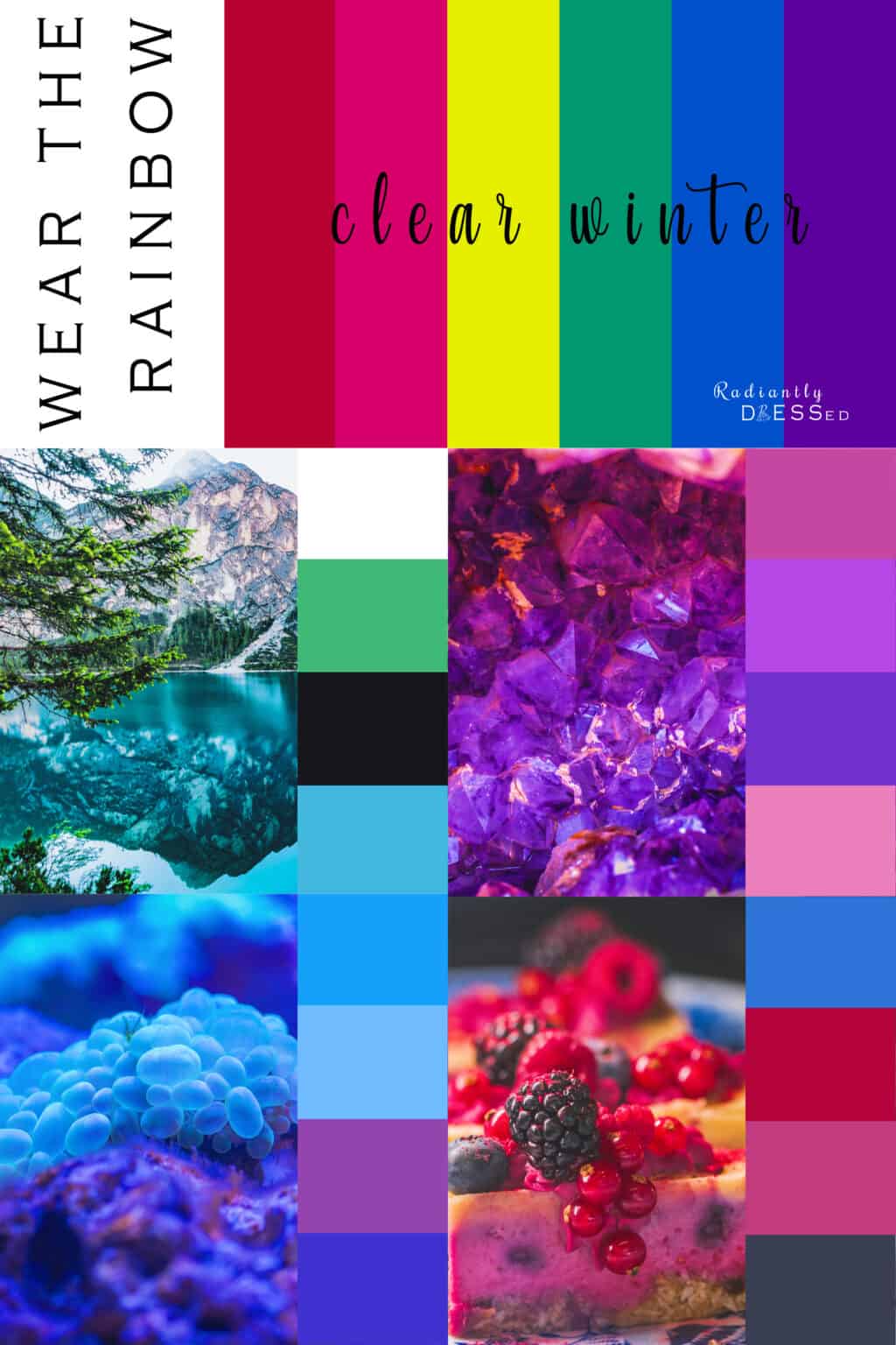 All About Clear Winter Explore the 12 Seasons at Radiantly Dressed