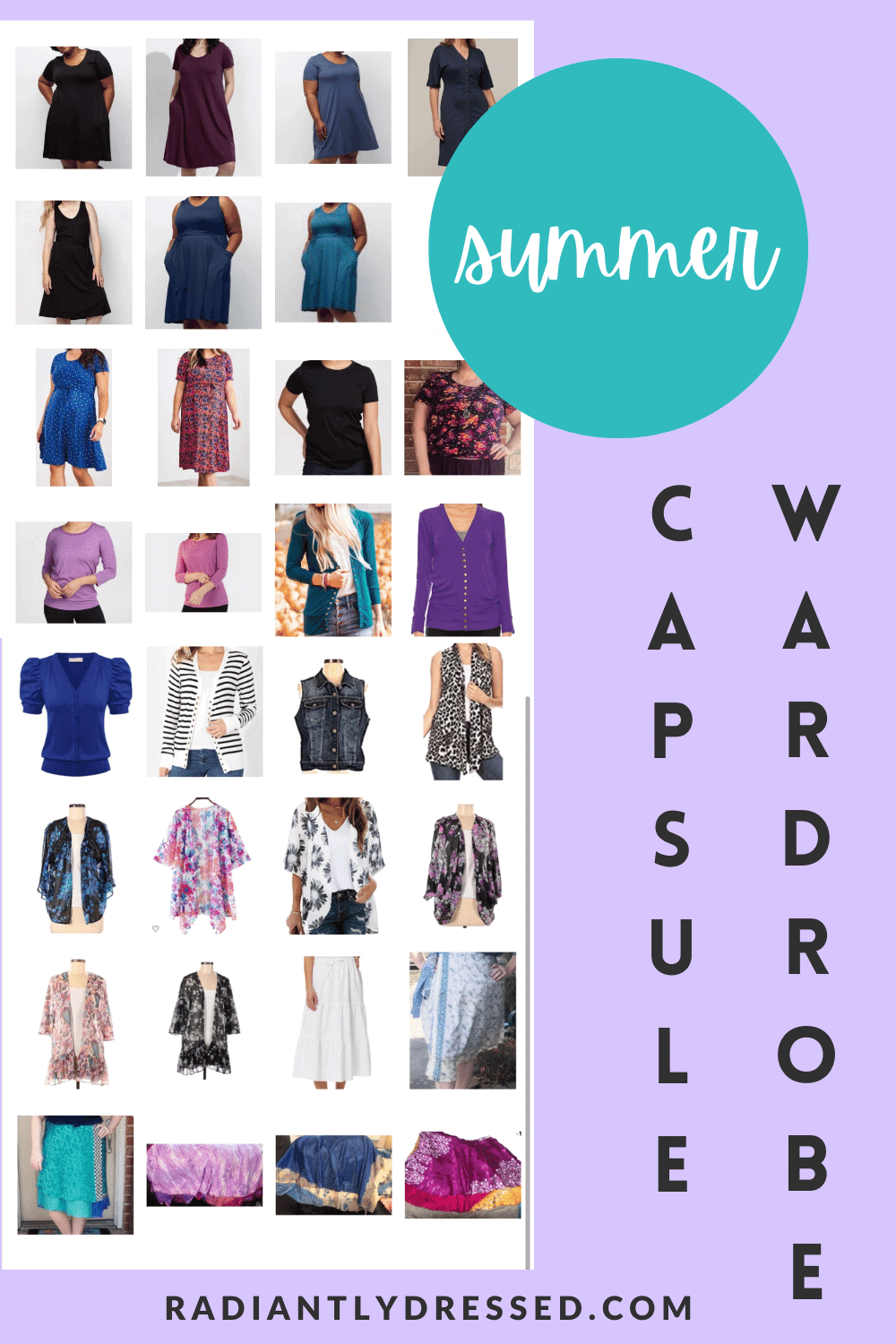 Colorful Summer Capsule Wardrobe
