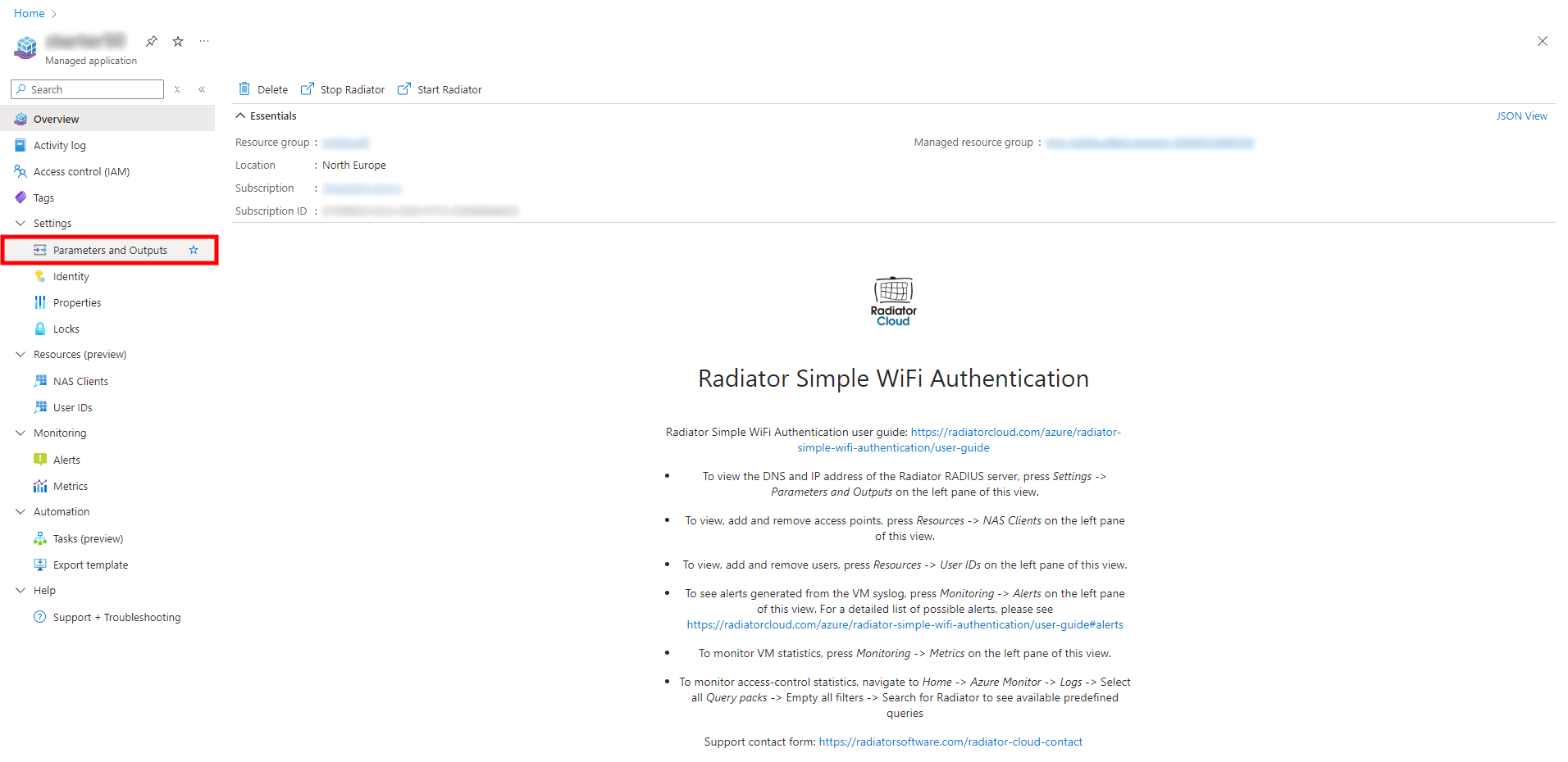 Radiator Simple WiFi Authentication User Guide