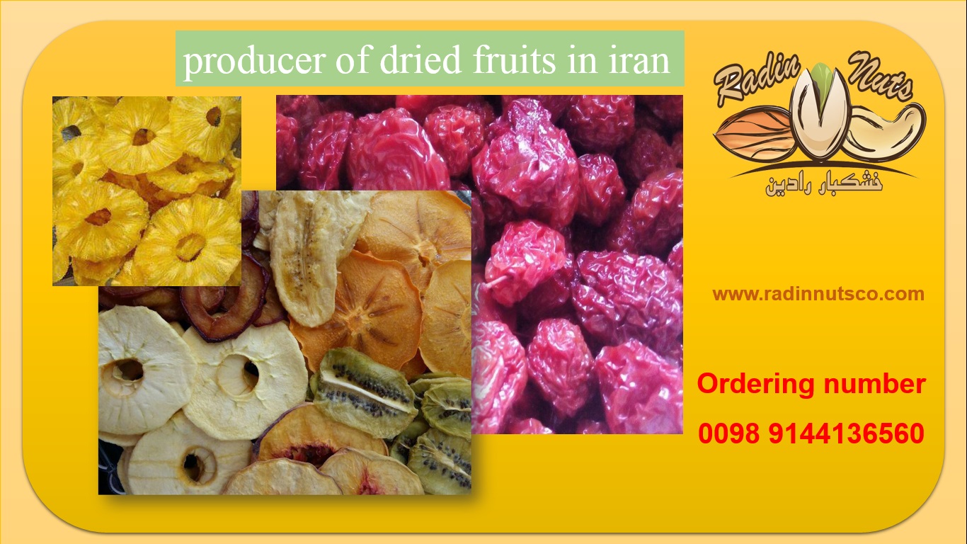 producer of dried fruits in iran at the Radin company