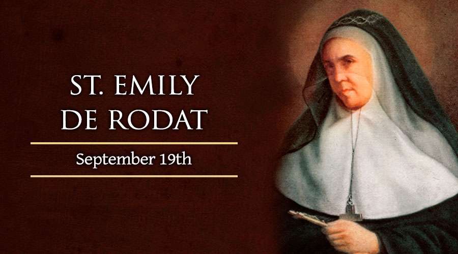 Saint of the day St. Emily de Rodat