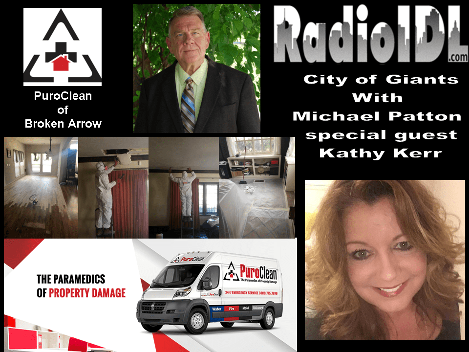 Michael Patton presents City of Giants this week Kathy D. Kerr with PuroClean of Broken Arrow