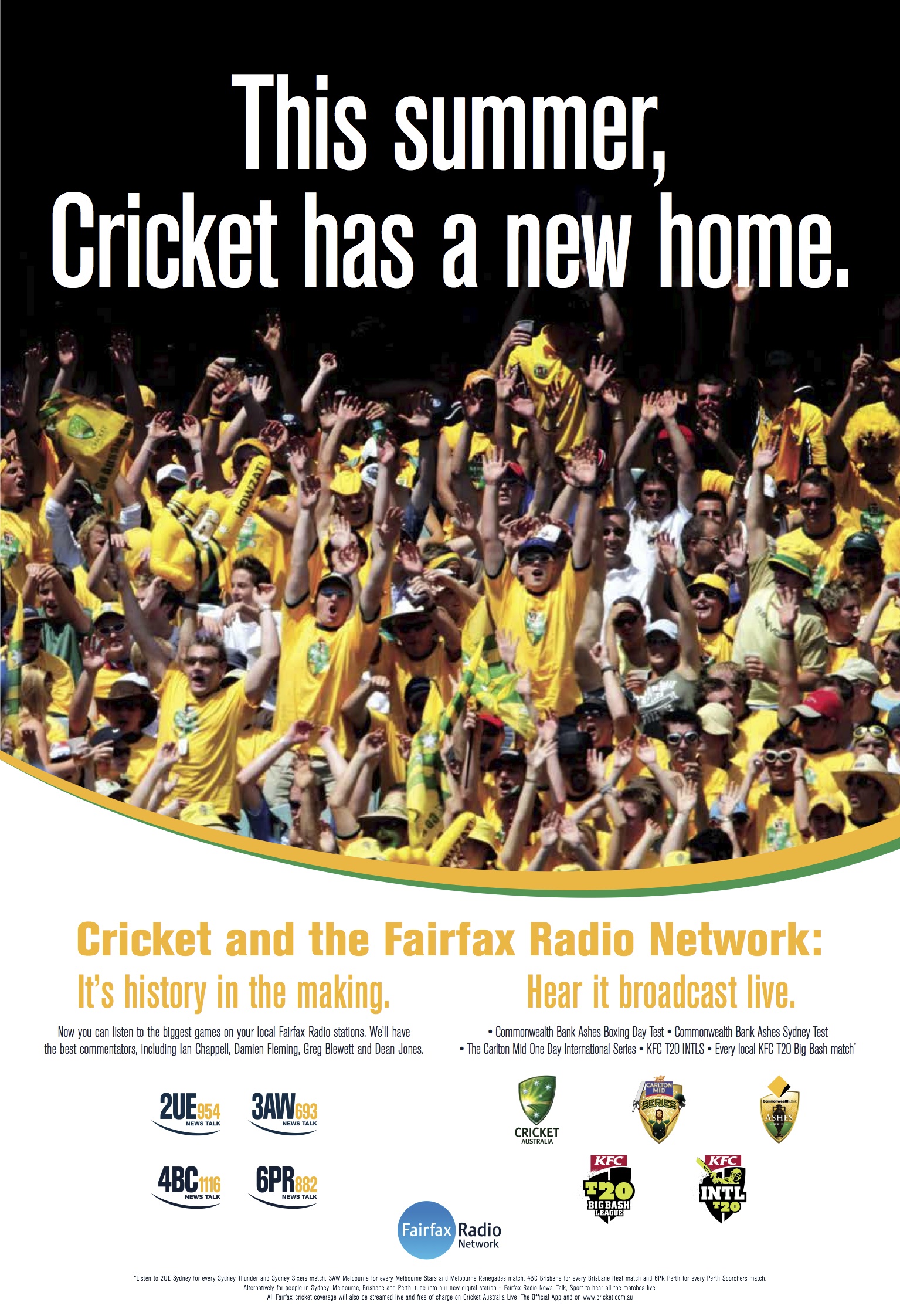 Fairfax Radio Network to launch major cricket advertising campaign