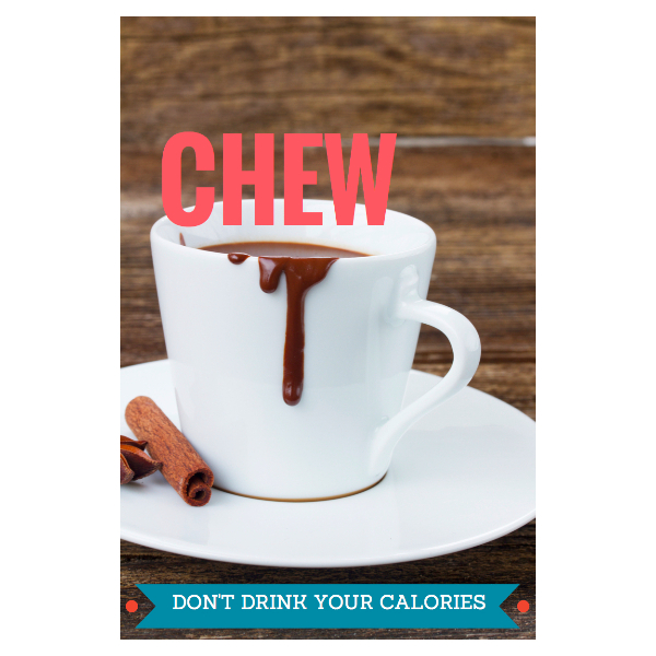 Chew, don't drink your calories! RadixGym