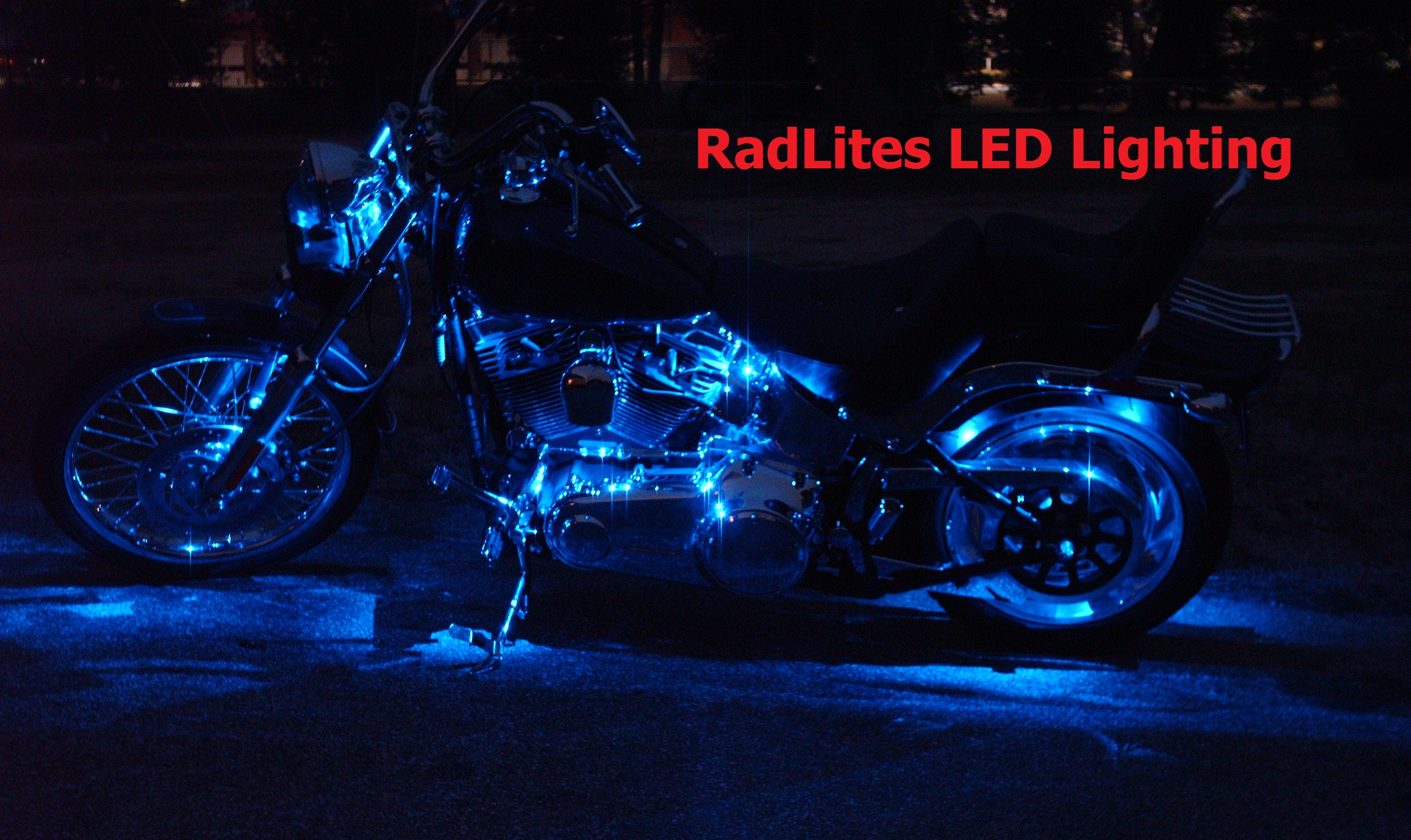 12 PIECE 126 LED NEON MOTORCYCLE KIT BODY AND ENGINE ACCENT LIGHTING