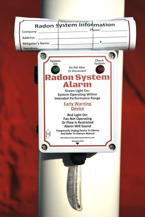 Radon System Alarm Standard Audible Radon Sys Alarm Radon PDS