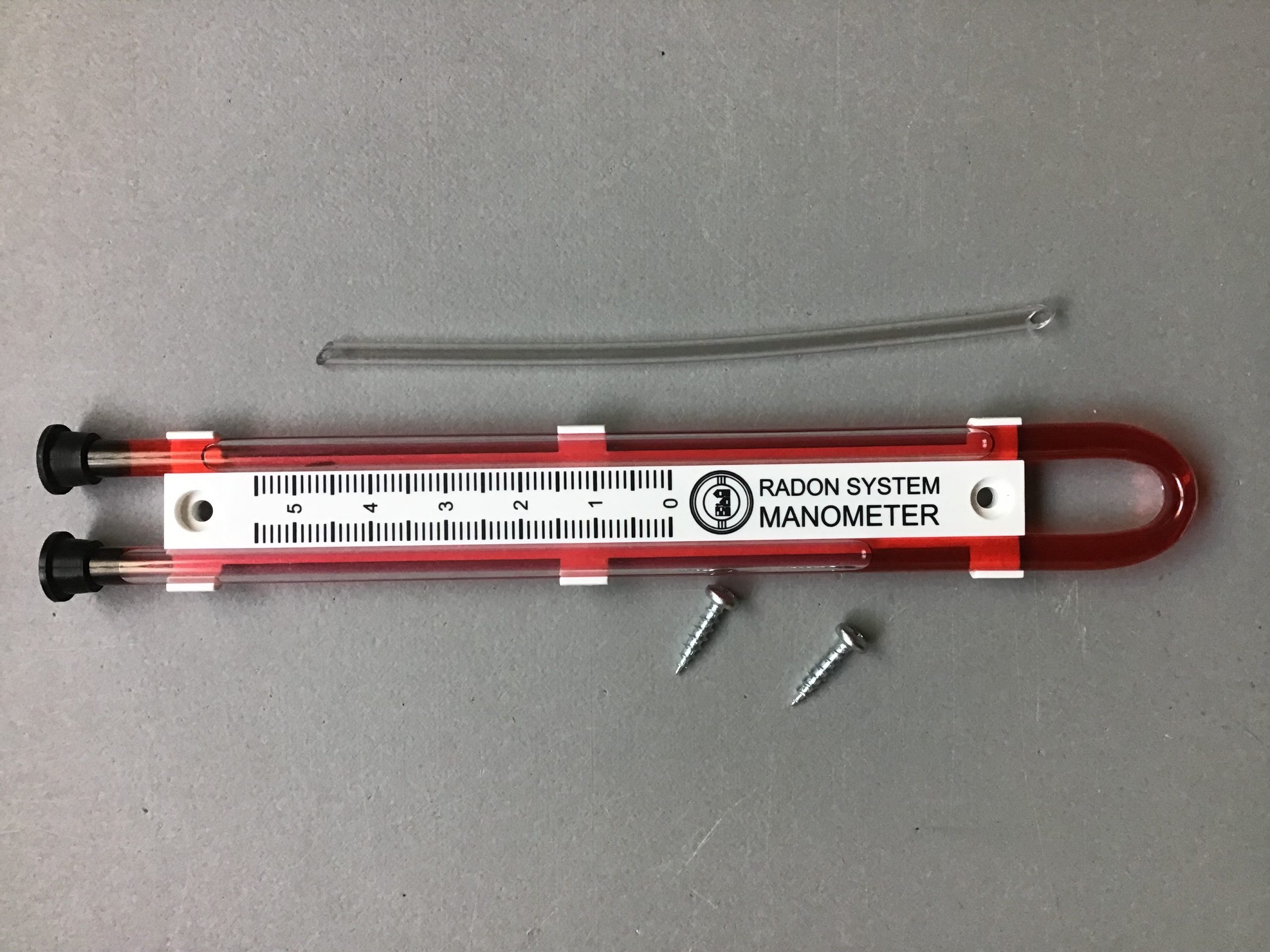 Manometer and Decal Package Radon Reduction Mitigation