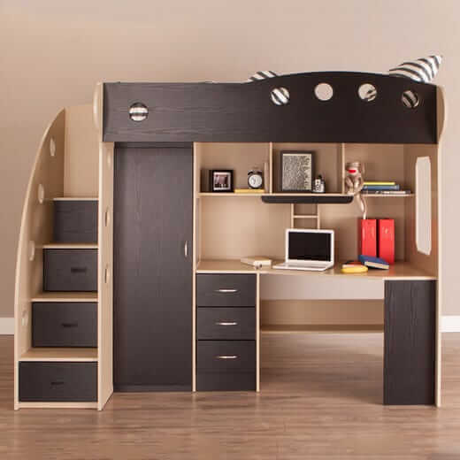 Bunk Bed With Desk And Storage Radwell Designs
