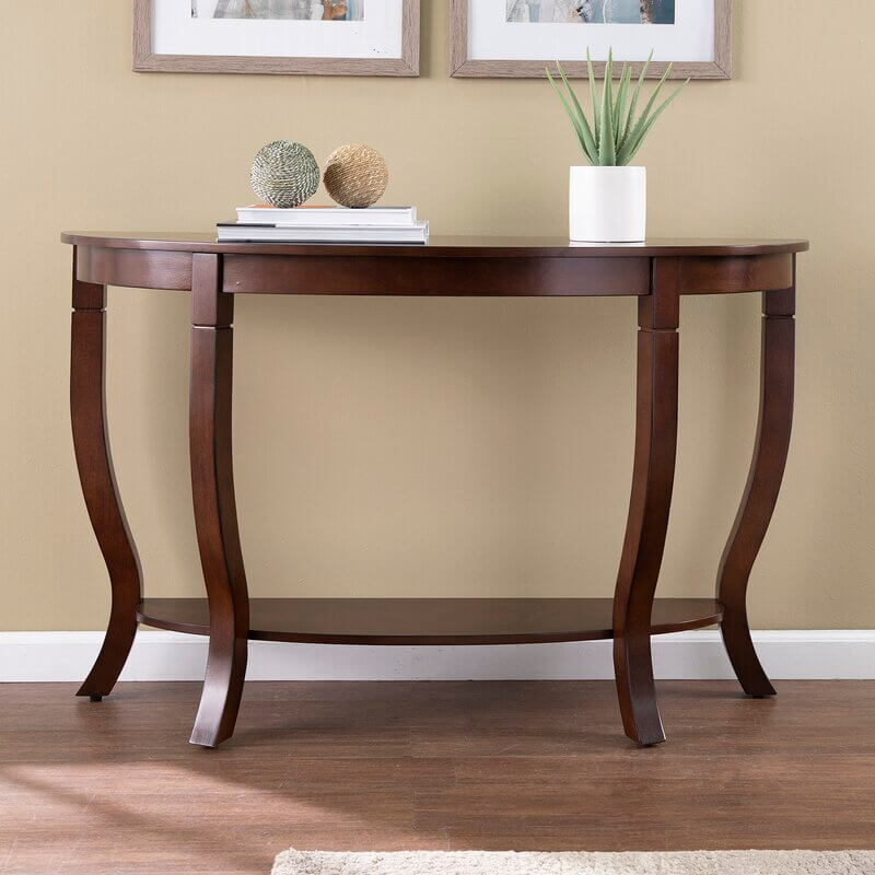 Halfcircle top console table Radwell Designs