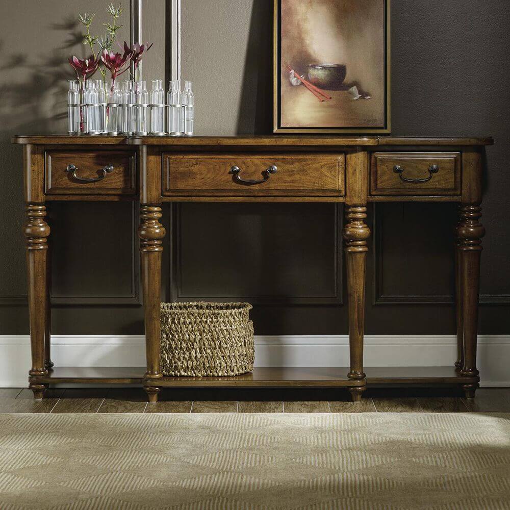 Traditional 3 drawers console table Radwell Designs