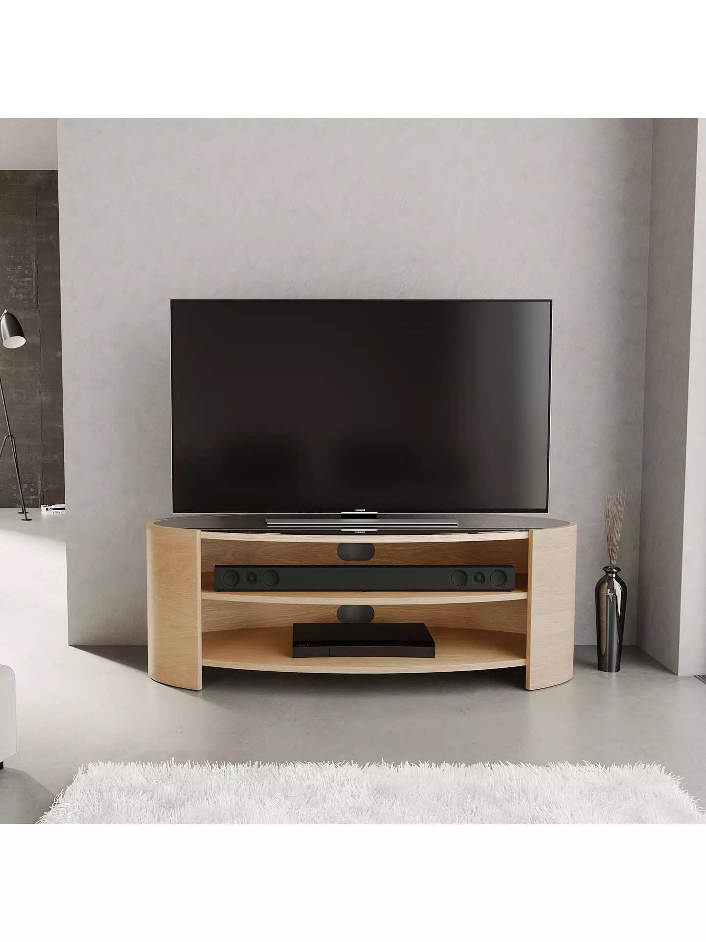 Oval TV stand Radwell Designs