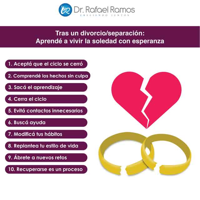 Tras un divorcio/separación, aprendé a vivir la soledad con esperanza.