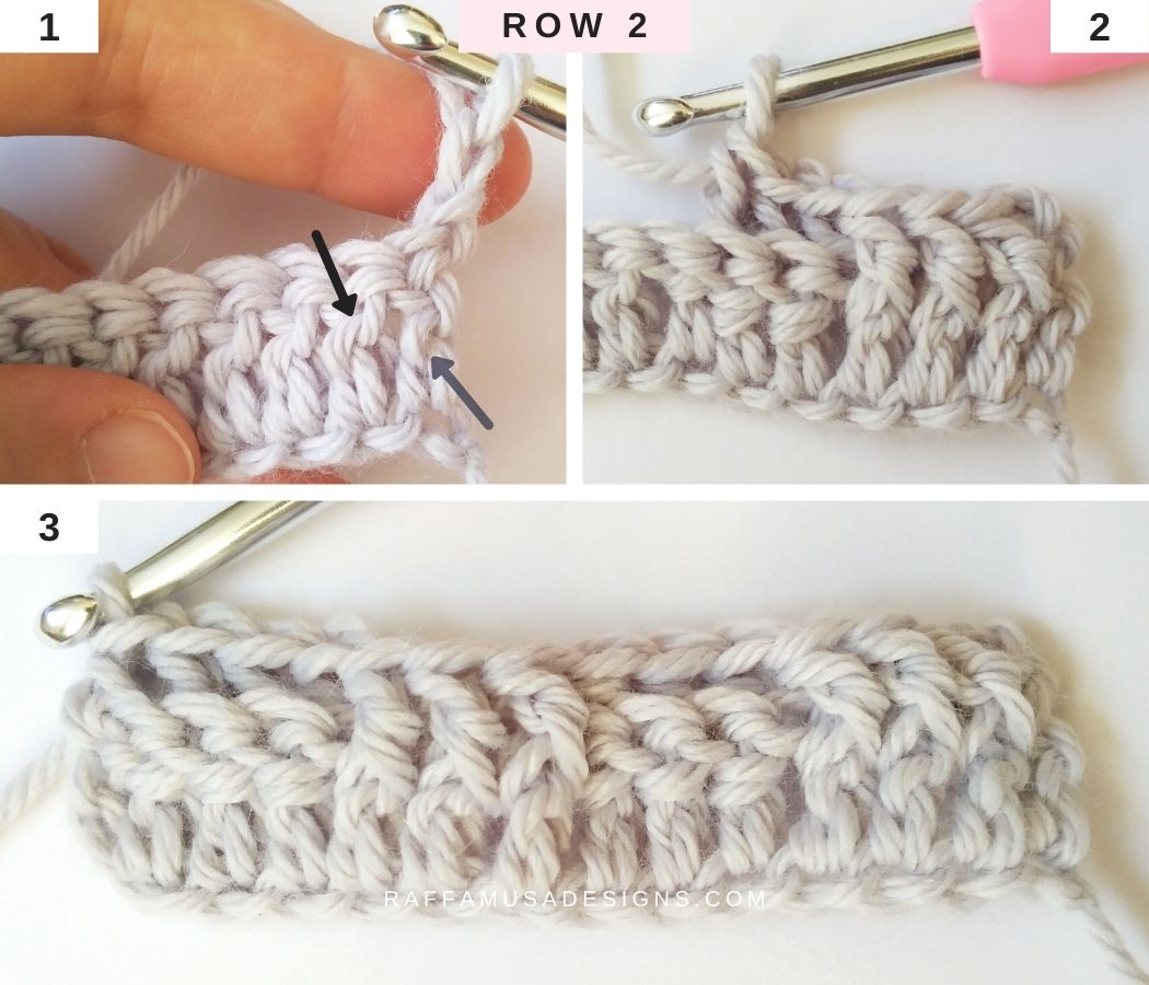 How to Crochet the Basketweave Stitch StepbyStep Tutorial