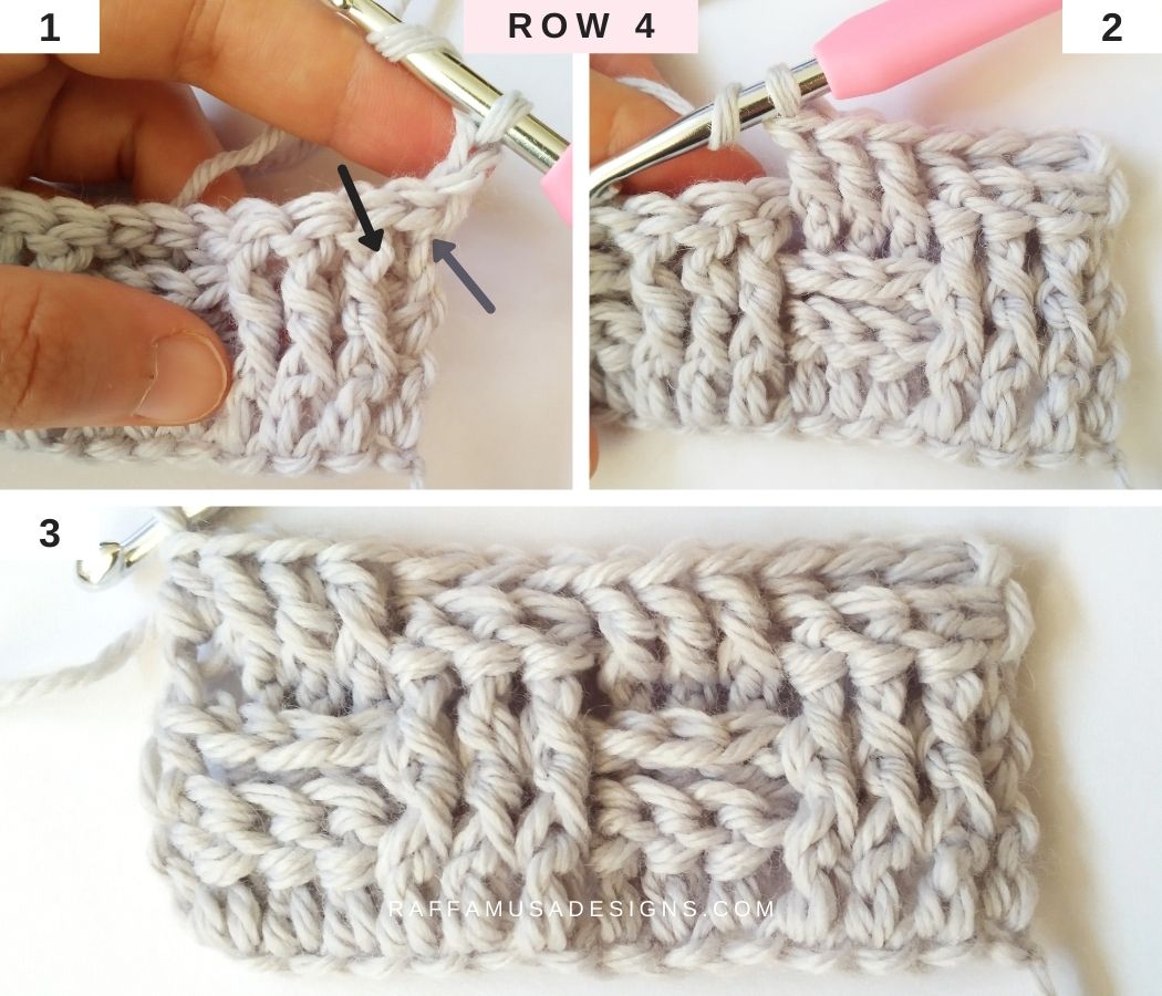 How to Crochet the Basketweave Stitch StepbyStep Tutorial