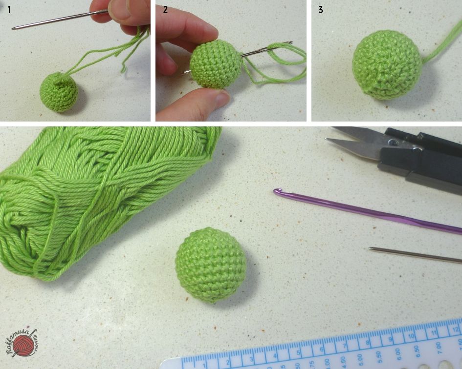 How to Crochet Around Beads • RaffamusaDesigns Free Tutorial by