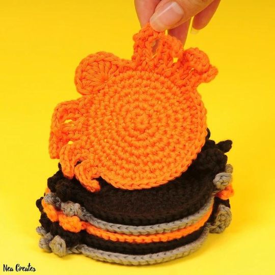 10+ Free Crochet Halloween Coaster Patterns • RaffamusaDesigns