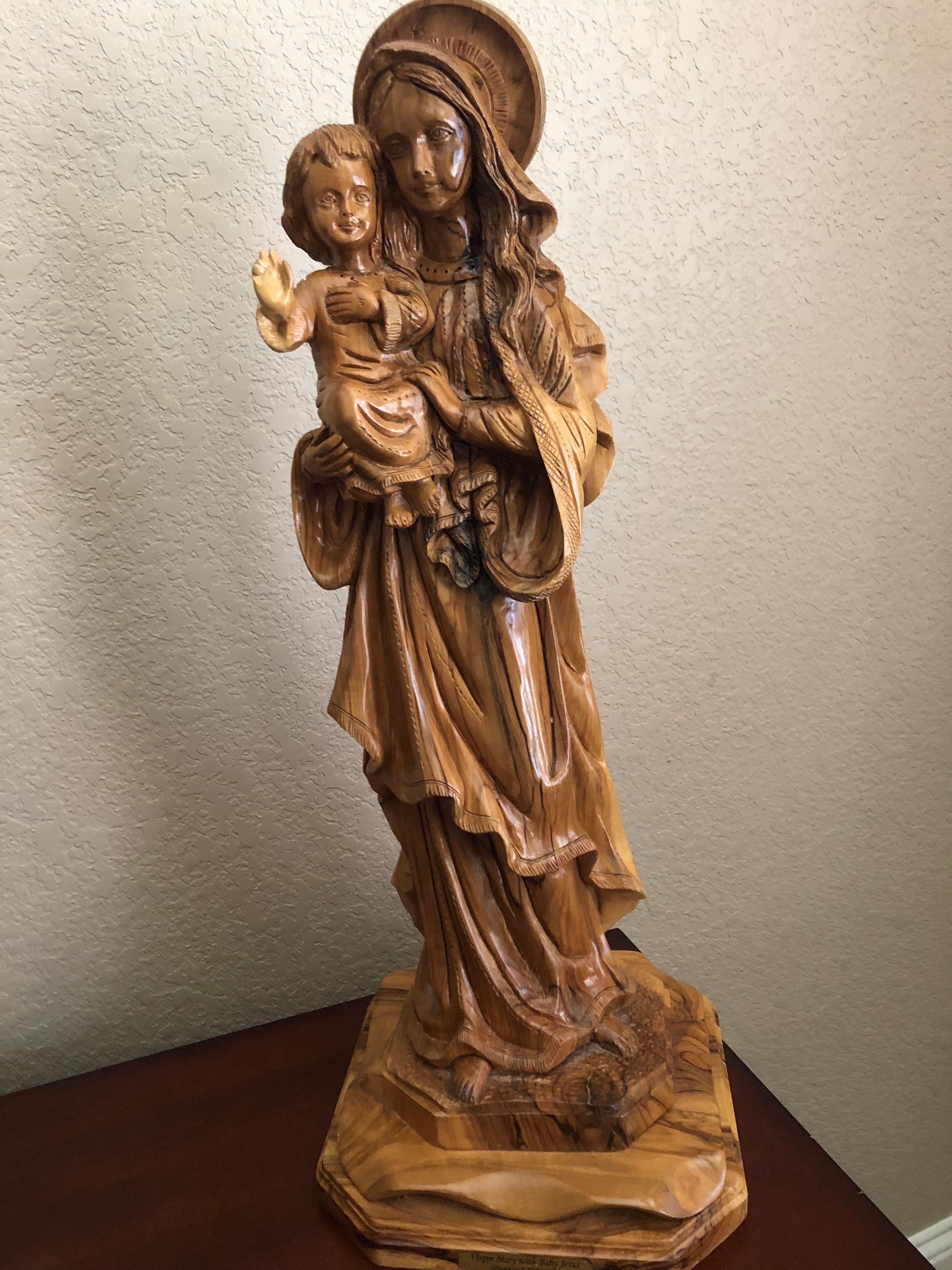 Olive Wood Statue of Virgin Mary Raffle Creator