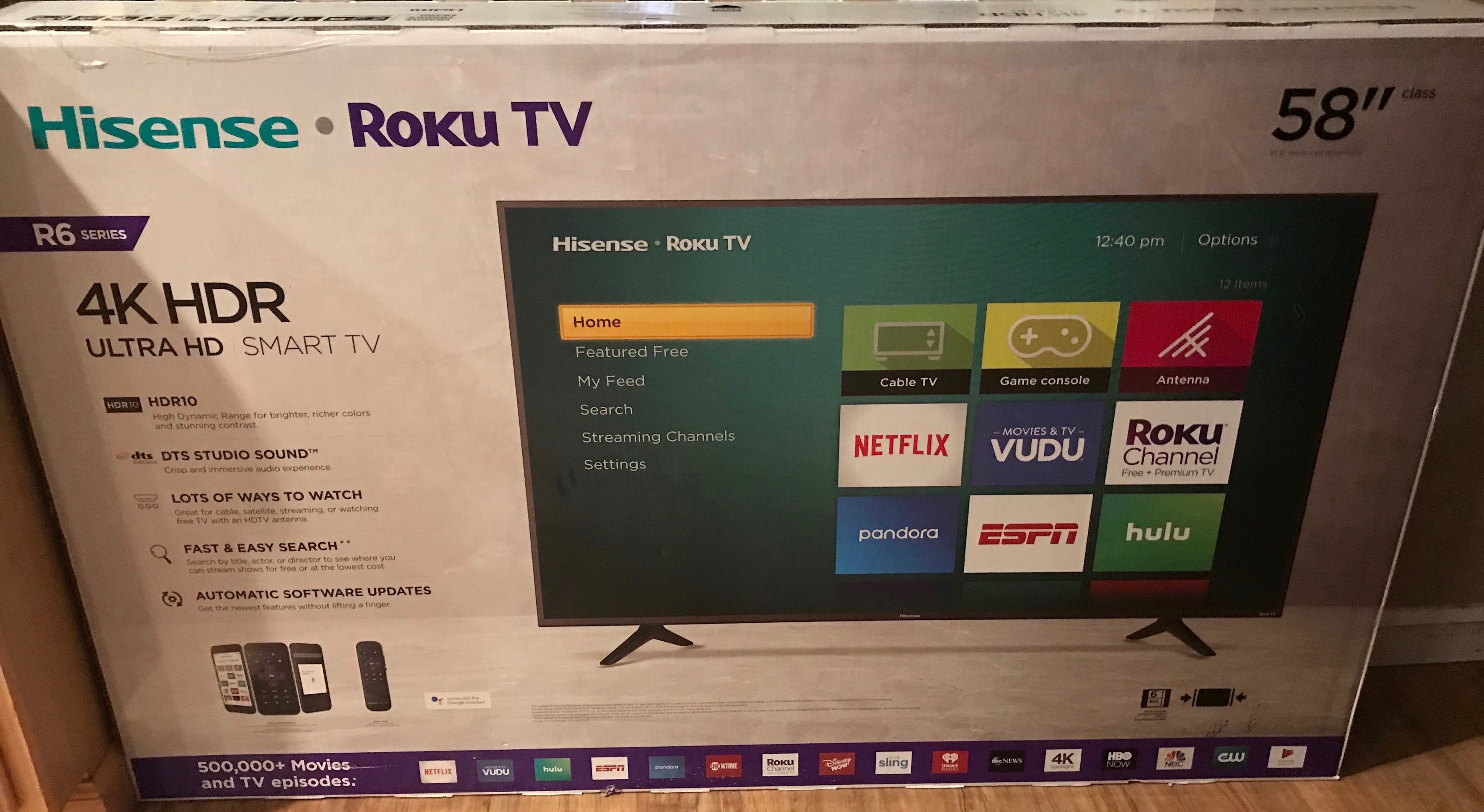 Hisense Roku TV 58 inch 4K HDR Smart TV Raffle Creator