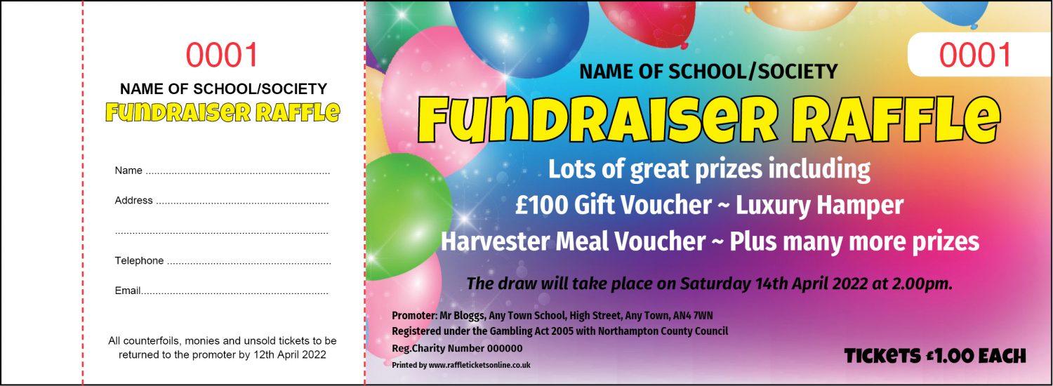 Fundraising Draw Raffle Tickets Raffle Tickets Online