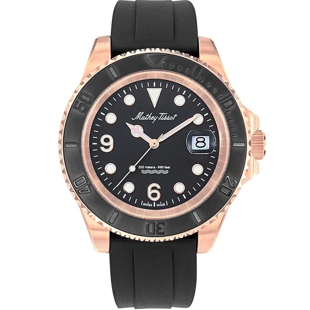 Mathey Tissot H909PN Rubber Band Men Watch