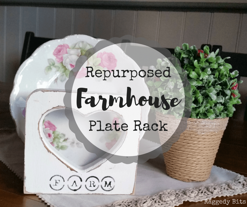 Repurposed Farmhouse Plate Rack