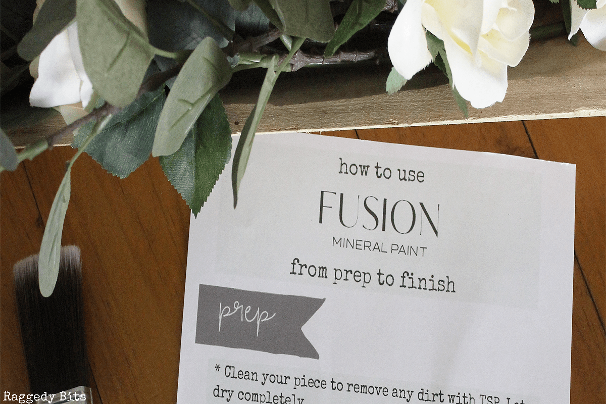 How to use Fusion Mineral Paint from Prep to Finish Raggedy Bits