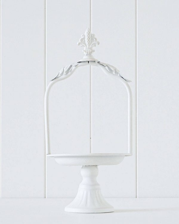 French White Trinket Tray Raggedy Bits