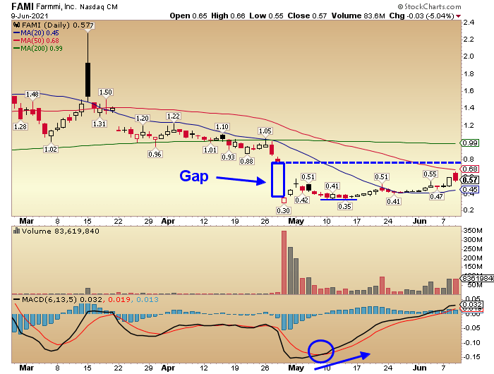 Is this stock Filling or Failing the Gap? Raging Bull