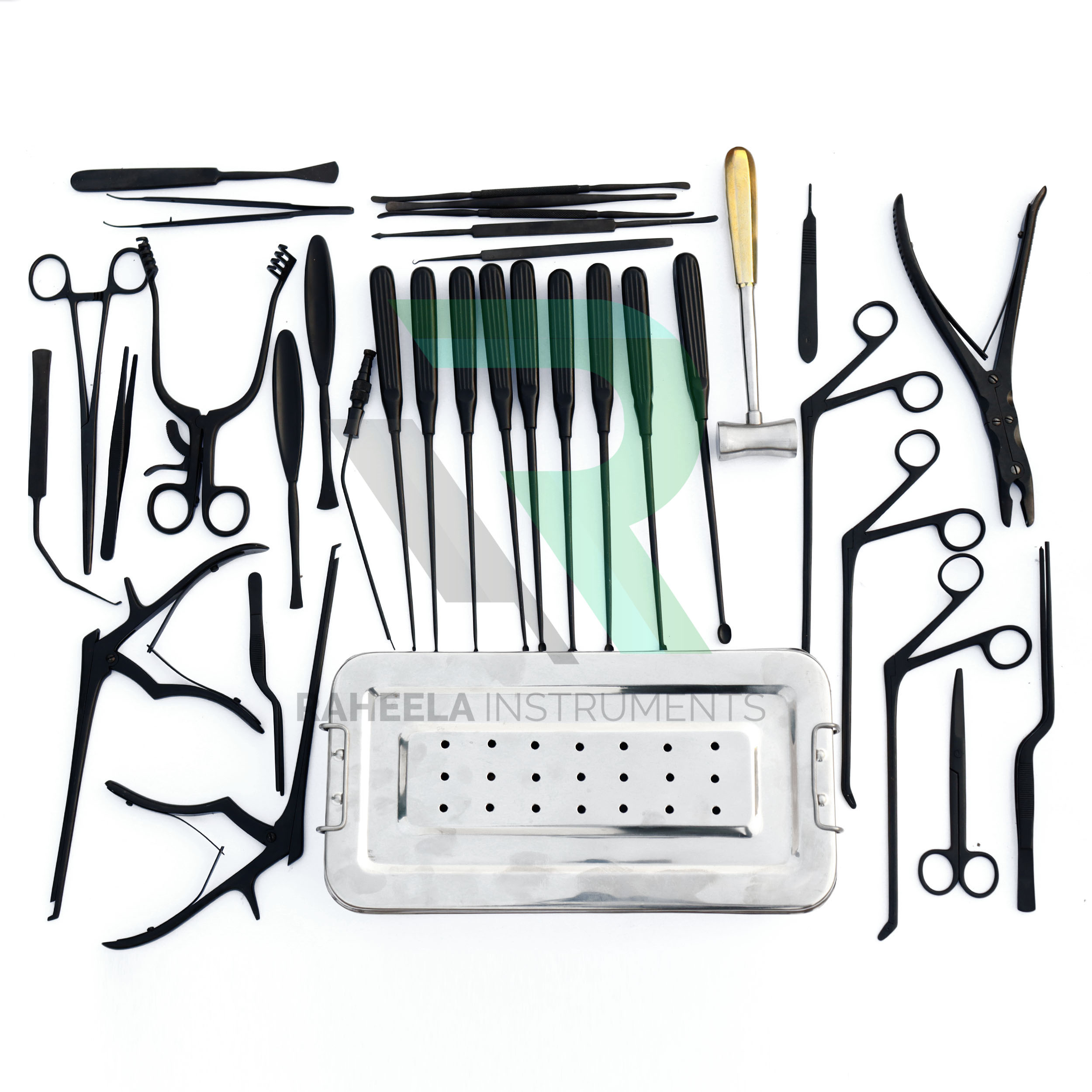 Laminectomy Set 35 Pcs Black Coated Orthopedic Surgical Instruments