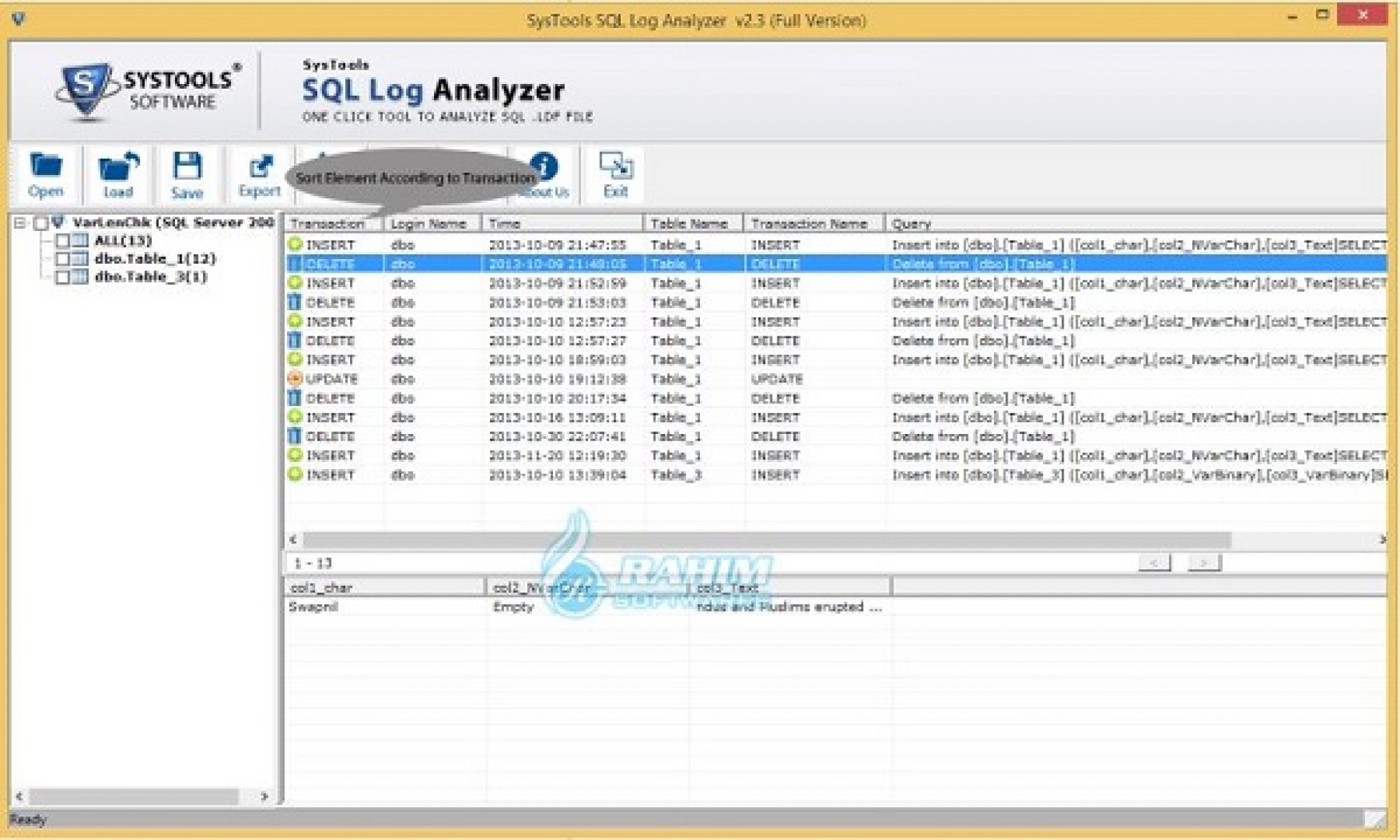 SysTools SQL Log Analyzer 8 Free Download SysTools SQL Log Analyzer 8 Free Download