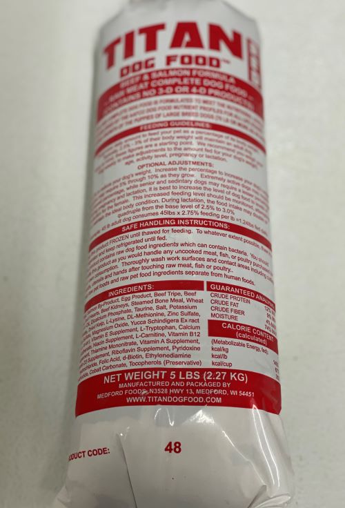 Titan Red Premium Raw Pet Food by Rah Raw